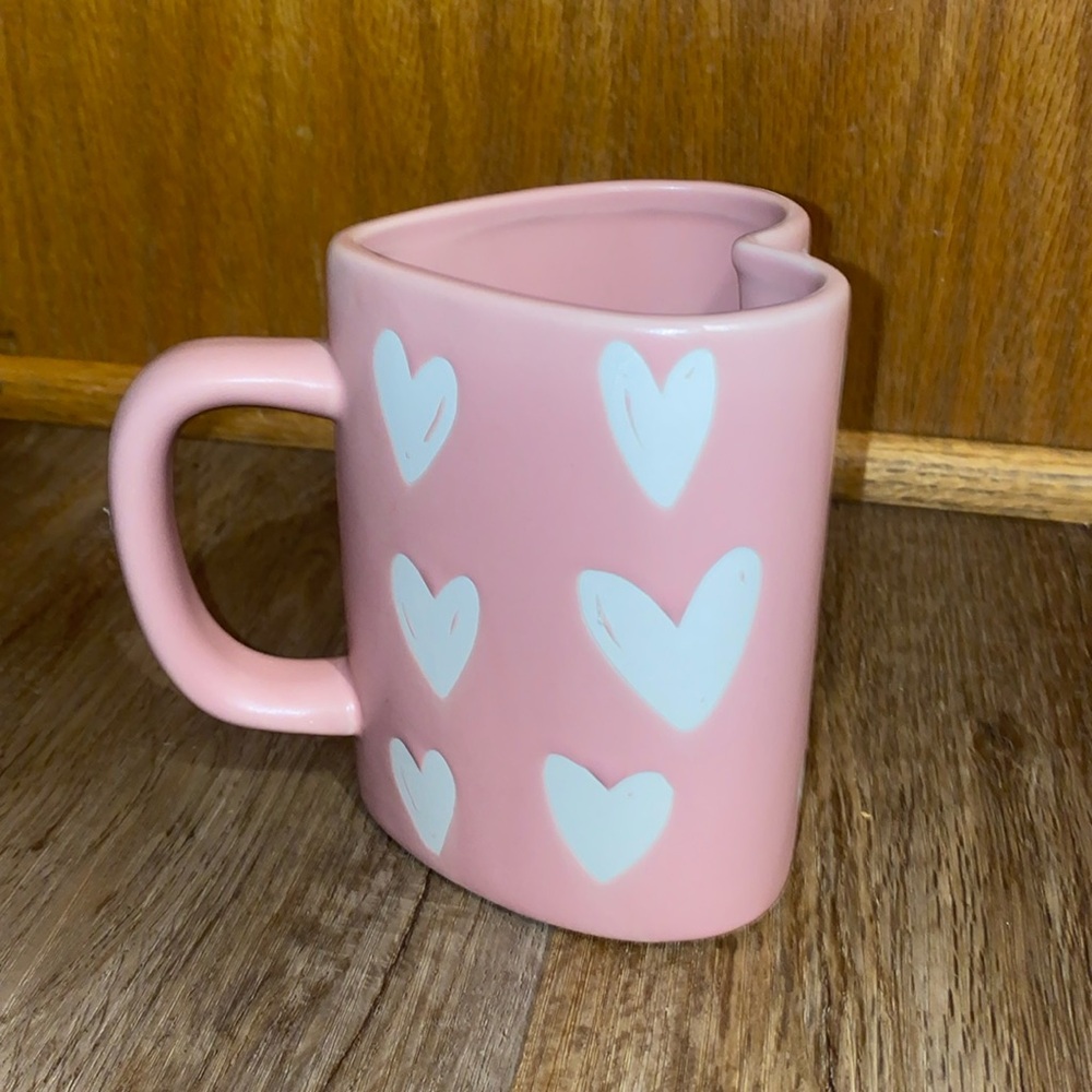 Rae Dunn Pink Heart Coffee Mug